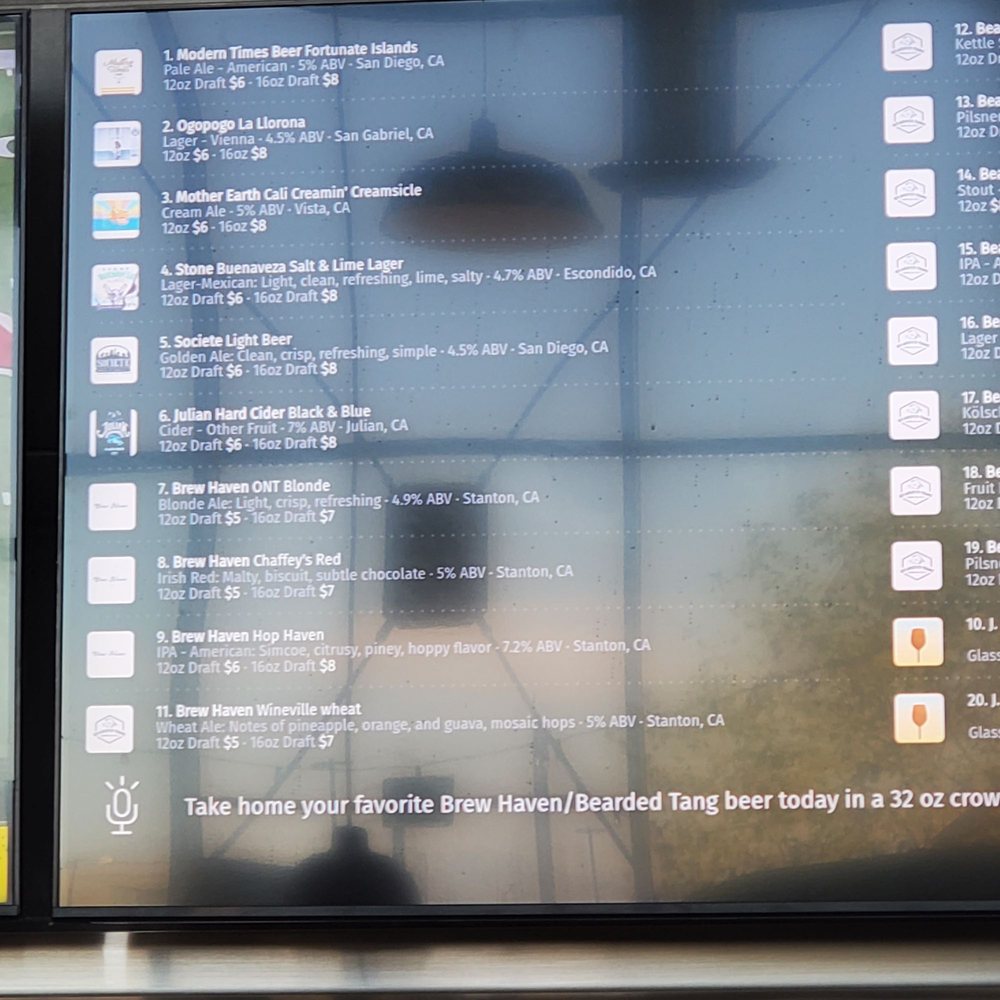 Brew Haven - Menu - Beer Bar Near Me - Ontario, California Brew Haven - Menu - Beer Bar Near Me - Ontario, California