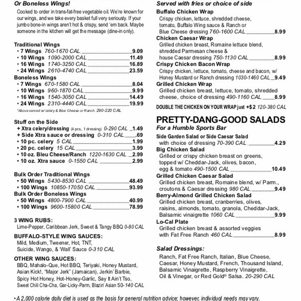 Wings Etc - Online menu - Chicken Wings Near Me - Muncie, Indiana