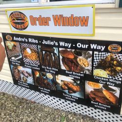 Andre's Ribs - Menu.... lots of choices I'm excited