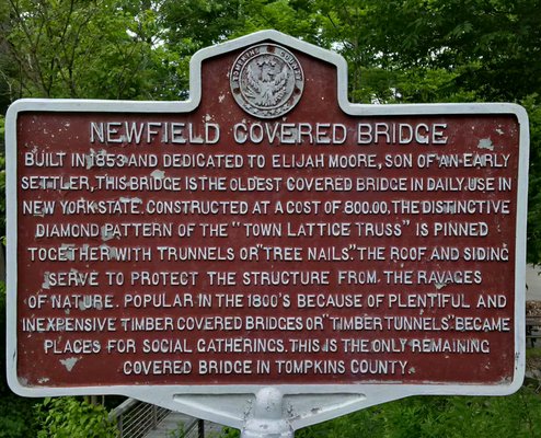 Historic Newfield Covered Bridge by null