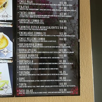 Carmelita's Taqueria - New menu board 3 - Mexican Near Me - Reno, Nevada Carmelita's Taqueria - New menu board 3 - Mexican Near Me - Reno, Nevada