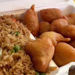 Asia Cafe - Sweet & Sour Chicken w/ Fried Rice - Lunch Special