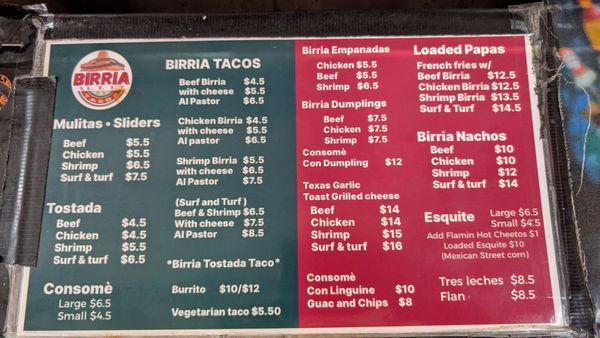 Menu photo 1 Birria LES New York, NY