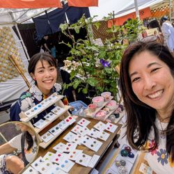 Powell Street Festival - "Paper for you" handcrafted earrings