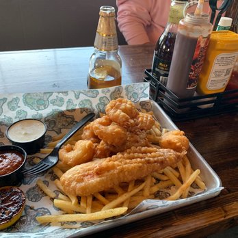 Castro's Surf and Turf - Fish And Shrimp With Fries. - Mexican Near Me - King City, California