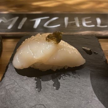 Sushi by Scratch Restaurants - Hotate House soy, ponzu and poblanos - Sushi Bars Near Me - Cedar Creek, Texas Sushi by Scratch Restaurants - Hotate House soy, ponzu and poblanos - Sushi Bars Near Me - Cedar Creek, Texas