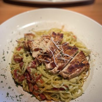 Larsen's Grill - Blackened Chicken Pesto Pasta - Steakhouses Near Me - Oxnard, California