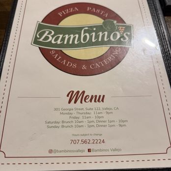 Bambino’s Vallejo - Italian Near Me - Vallejo, California Bambino’s Vallejo - Italian Near Me - Vallejo, California