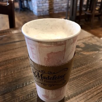 la Madeleine - I drank a little so it was higher than this. No way this is a cappuccino - Bakeries Near Me - Sugar Land, Texas