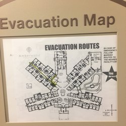 Amberwood Health + Rehabilitation - Evacuation Map