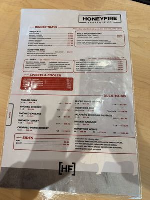 Menu photo 1 HoneyFire BBQ Brentwood, TN Menu photo 1 HoneyFire BBQ Brentwood, TN