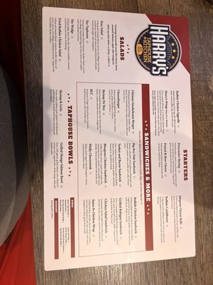 Menu photo 1 Harry’s Taphouse Jeffersonville, IN