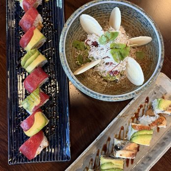 Uwa Sushi & Grill - Paradise roll, Tuna guac, Sweet Dragon roll - Sushi Bars Near Me - Durham, North Carolina Uwa Sushi & Grill - Paradise roll, Tuna guac, Sweet Dragon roll - Sushi Bars Near Me - Durham, North Carolina