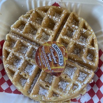 Clyde's Hot Chicken - Super good and fresh waffle, will ask for extra syrup next time - Chicken Shop Near Me - Montclair, California
