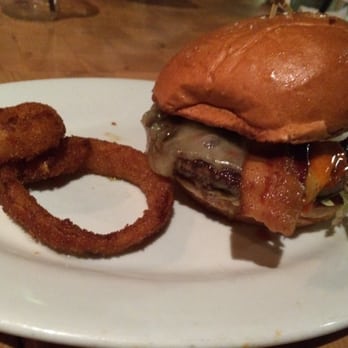 Zinburger - The Ringer (onion rings on the side) - Burgers Near Me - Tucson, Arizona Zinburger - The Ringer (onion rings on the side) - Burgers Near Me - Tucson, Arizona