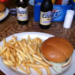 Hot Shotz - Burgers n fries followed by the cold beer.
