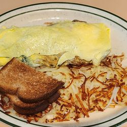 The Giant Chef - Vegetable omelet with wheat toast