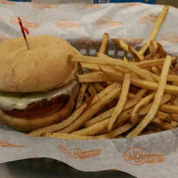 Only Burger - Veggie burger with Fries - Burgers Near Me - Durham, North Carolina