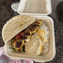 Saffron Grill Lakewood - Chicken Lamb Kabob Plate