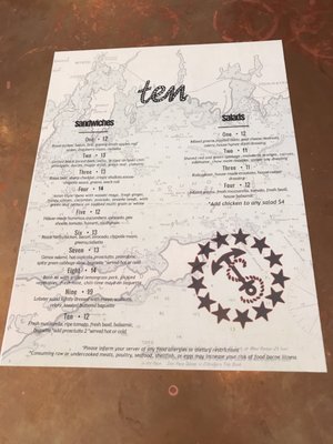 Menu photo 4 Ten Sandwiches Watch Hill, RI