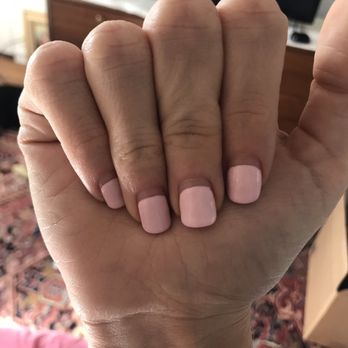 Castle Nail Spa - Day 23! Donna is a nail wizard. (Color is #601 - DND ballet pink in gel) - Nail Salons Near Me - Dallas, Texas