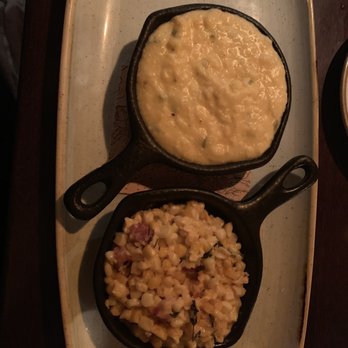 Grace & Grit - Jalapeño cheddar grits and bacon creamed corn - Southern Near Me - Mount Pleasant, South Carolina