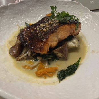 Michael Mina - Salmon - New American Near Me - Las Vegas, Nevada Michael Mina - Salmon - New American Near Me - Las Vegas, Nevada
