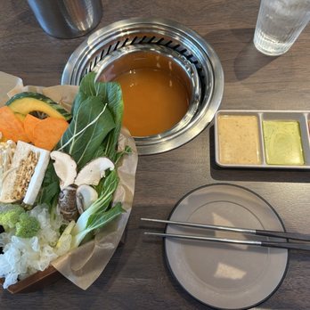 Gang Ho Yeon Pa - Miso base broth with assorted vegetables - Korean Near Me - Carrollton, Texas Gang Ho Yeon Pa - Miso base broth with assorted vegetables - Korean Near Me - Carrollton, Texas