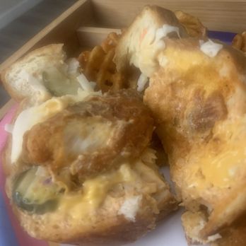 Clutch City Cluckers South Main - Toasted Juicy Lucy - Food Trucks Near Me - Houston, Texas Clutch City Cluckers South Main - Toasted Juicy Lucy - Food Trucks Near Me - Houston, Texas