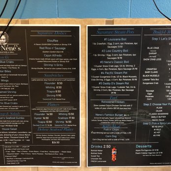 501 at Néné’s - Wall menu - Cajun/Creole Near Me - Myrtle Beach, South Carolina 501 at Néné’s - Wall menu - Cajun/Creole Near Me - Myrtle Beach, South Carolina