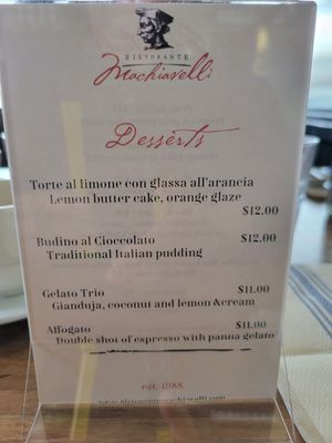 Menu photo 3 Ristorante Machiavelli Edmonds, WA