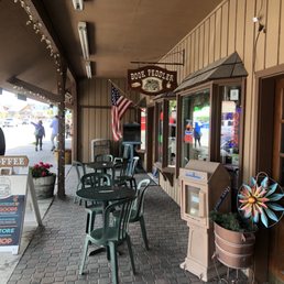Exterior outside entrance of The Book Peddler - Patio - West Yellowstone, Montana Exterior outside entrance of The Book Peddler - Patio - West Yellowstone, Montana