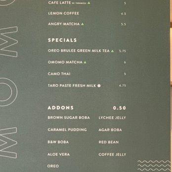 OMOMO Tea Shoppe - Menu - Coffee & Tea Near Me - Irvine, California OMOMO Tea Shoppe - Menu - Coffee & Tea Near Me - Irvine, California