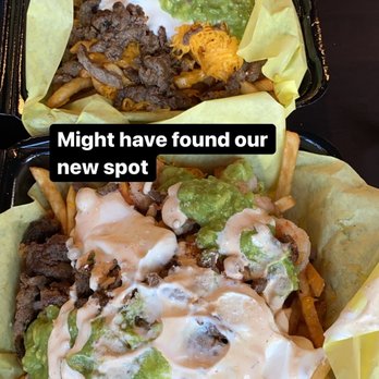 Valerie’s Taco Shop - Carne Asada fries and carne Asada fries w shrimp. - Mexican Near Me - Plano, Texas