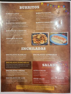 Menu photo 3 El Sombrero Mexican Grill Ocoee, FL