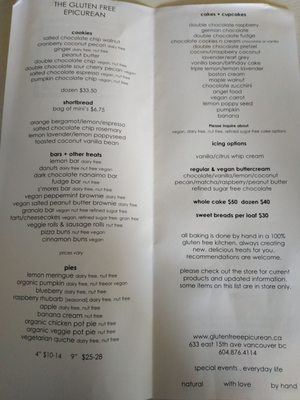 Menu photo 3 The Gluten Free Epicurean Vancouver, BC