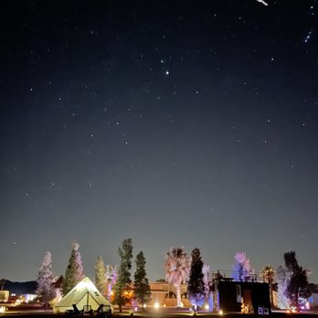 The Castle House Estate - Yurt site at night. - Hotels Near Me - Joshua Tree, California The Castle House Estate - Yurt site at night. - Hotels Near Me - Joshua Tree, California
