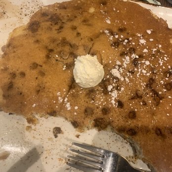 First Watch - Half eaten giant cinnamon pancake (a special going on right now) - Breakfast & Brunch Near Me - Shreveport, Louisiana