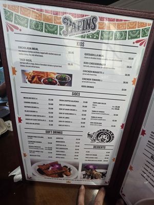 Menu photo 1 Papin's Mexican Restaurant and Bar Sunnyvale, TX Menu photo 1 Papin's Mexican Restaurant and Bar Sunnyvale, TX