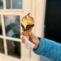 The Penny Ice Creamery - Dark Chocolate (Vegan) with Toasted Marshmallow topping
