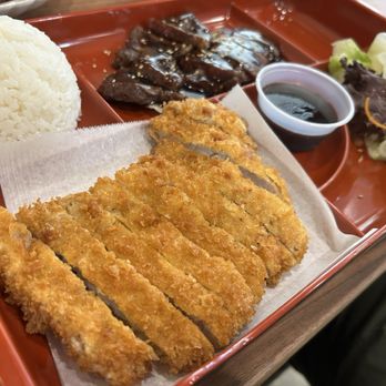 The Shoya - Lunch bento with tonkatsu and beef teriyaki - Sushi Bars Near Me - Pleasant Hill, California The Shoya - Lunch bento with tonkatsu and beef teriyaki - Sushi Bars Near Me - Pleasant Hill, California