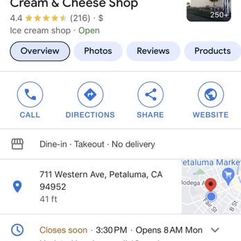 Petaluma Creamery Store - Ice Cream & Frozen Yogurt Near Me - Petaluma, California