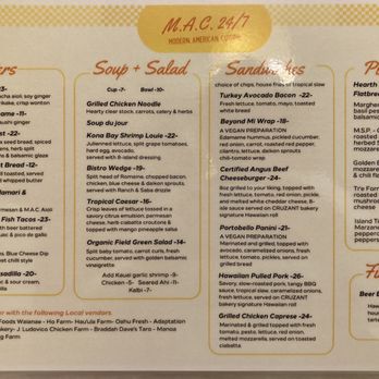 Mac 2-Go - Menu - Coffee & Tea Near Me - Honolulu, Hawaii