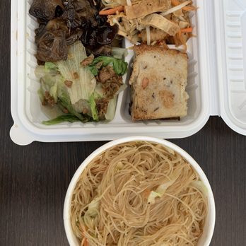 Water Drop Vegetarian House - Three sides $14. Large noodles $12. - Vegetarian Near Me - Honolulu, Hawaii