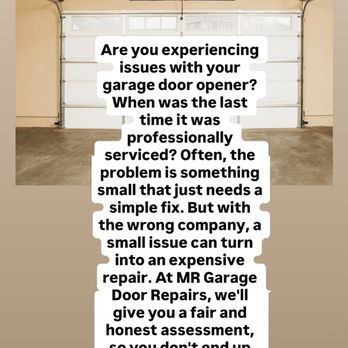MR Garage Door Repairs - Sometimes all it takes is a small simple fix! - Garage Door Services Near Me MR Garage Door Repairs - Sometimes all it takes is a small simple fix! - Garage Door Services Near Me
