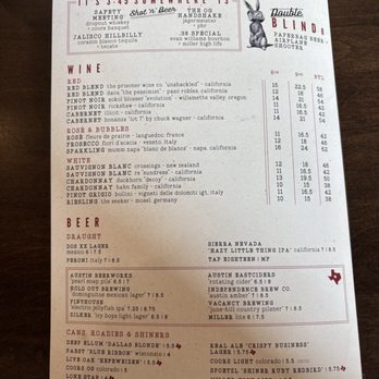 Culinary Dropout - menu - New American Near Me - Austin, Texas