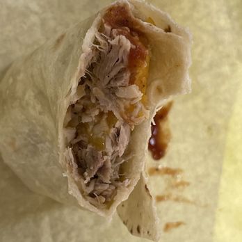 Del Taco - Carnitas burrito after - Fast Food Near Me - Barstow, California
