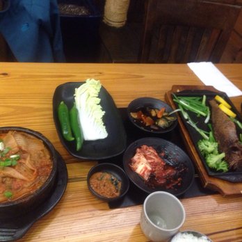 Byung Chun Soondae - Kimchi pigs blood stew, grilled fish, and our banchans - Korean Near Me - Flushing, New York Byung Chun Soondae - Kimchi pigs blood stew, grilled fish, and our banchans - Korean Near Me - Flushing, New York
