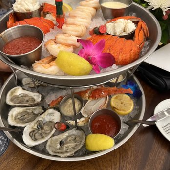 Latitudes - Seafood Latitudes Iced Shellfish Tower - Seafood Near Me - Highland Beach, Florida