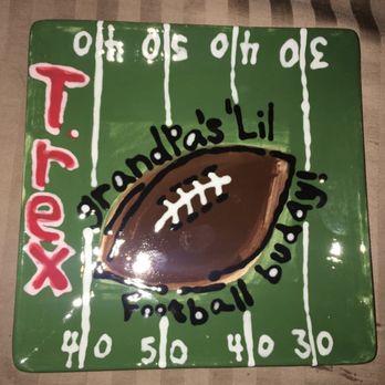 Ceramicafe Art Lounge - Plate for my dad - Paint-Your-Own Pottery Near Me - Beaverton, Oregon